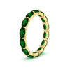 Load image into Gallery viewer, 4-carat-oval-shape-east-west-eternity-emerald-wedding-ring-in-yellow-gold-FDEWB8425OVGEMGRANGLE2-4.00CT-NL-YG