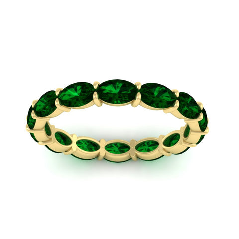 4-carat-oval-shape-east-west-eternity-emerald-wedding-ring-in-yellow-gold-FDEWB8425OVGEMGRANGLE5-4.00CT-NL-YG