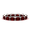 Load image into Gallery viewer, 4-carat-oval-shape-east-west-eternity-ruby-wedding-ring-in-white-gold-FDEWB8425OVGRUDR-4.00CT-NL-WG
