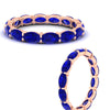 Load image into Gallery viewer, 4-carat-oval-shape-east-west-eternity-sapphire-wedding-ring-in-rose-gold-FDEWB8425OVGSABLANGLE3-4.00CT-NL-RG