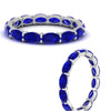 Load image into Gallery viewer, 4-carat-oval-shape-east-west-eternity-sapphire-wedding-ring-in-white-gold-FDEWB8425OVGSABLANGLE3-4.00CT-NL-WG