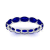 Load image into Gallery viewer, 4-carat-oval-shape-east-west-eternity-sapphire-wedding-ring-in-white-gold-FDEWB8425OVGSABLANGLE5-4.00CT-NL-WG