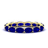 Load image into Gallery viewer, 4-carat-oval-shape-east-west-eternity-sapphire-wedding-ring-in-yellow-gold-FDEWB8425OVGSABL-4.00CT-NL-YG