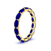 Load image into Gallery viewer, 4-carat-oval-shape-east-west-eternity-sapphire-wedding-ring-in-yellow-gold-FDEWB8425OVGSABLANGLE2-4.00CT-NL-YG