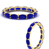 Load image into Gallery viewer, 4-carat-oval-shape-east-west-eternity-sapphire-wedding-ring-in-yellow-gold-FDEWB8425OVGSABLANGLE3-4.00CT-NL-YG