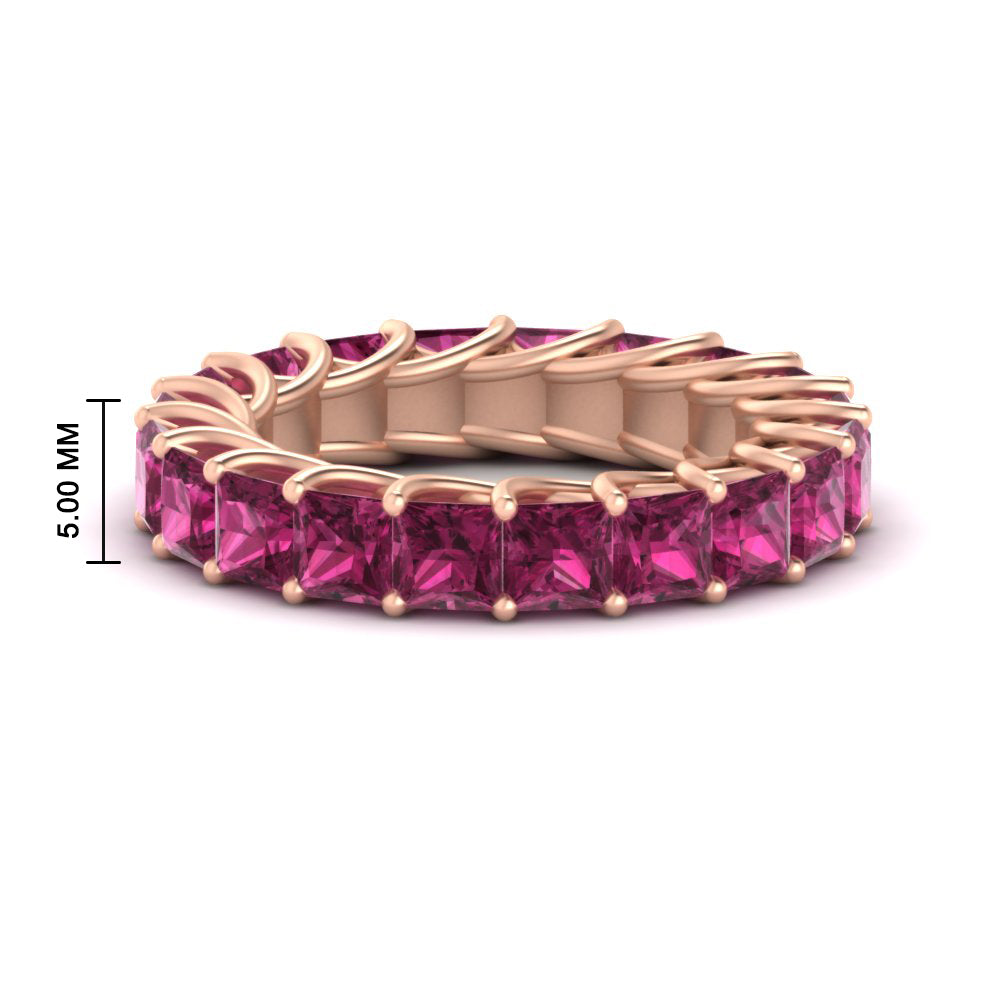 4 Carat Anniversary Band Princess Cut For Her