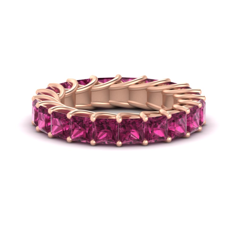 4 Carat Anniversary Band Princess Cut For Her