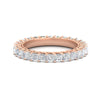 Load image into Gallery viewer, 4-carat-princess-cut-diamond-eternity-wedding-ring-in-rose-gold-FD10247PRB-4.00CT-NL-RG