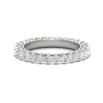 Load image into Gallery viewer, 4-carat-princess-cut-diamond-eternity-wedding-ring-in-white-gold-FD10247PRB-4.00CT-NL-WG
