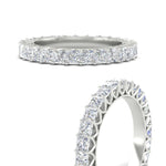 Load image into Gallery viewer, 4-carat-princess-cut-diamond-eternity-wedding-ring-in-white-gold-FD10247PRBANGLE3-4.00CT-NL-WG
