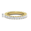 Load image into Gallery viewer, 4-carat-princess-cut-diamond-eternity-wedding-ring-in-yellow-gold-FD10247PRB-4.00CT-NL-YG-HW