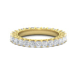 Load image into Gallery viewer, 4-carat-princess-cut-diamond-eternity-wedding-ring-in-yellow-gold-FD10247PRB-4.00CT-NL-YG
