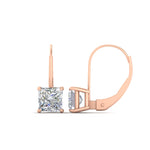 Load image into Gallery viewer, 4-carat-princess-cut-diamond-lever-back-earrings-in-rose-gold-FDEAR9225PR-4.00CT-NL-RG