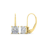 Load image into Gallery viewer, 4-carat-princess-cut-diamond-lever-back-earrings-in-yellow-gold-FDEAR9225PR-4.00CT-NL-YG