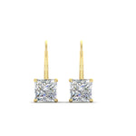 Load image into Gallery viewer, 4-carat-princess-cut-diamond-lever-back-earrings-in-yellow-gold-FDEAR9225PR-4.00CT-NL-YG