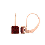 Load image into Gallery viewer, 4-carat-princess-cut-ruby-lever-back-earrings-in-rose-gold-FDEAR9225PRGRUDR-4.00CT-NL-RG