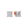 Load image into Gallery viewer, 4-carat-princess-cut-stud-earring-in-rose-gold-FDEAR-10411PRANGLE1-4.00CT-NL-RG.jpg?v=1763113297