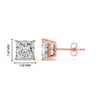 Load image into Gallery viewer, 4-carat-princess-cut-stud-earring-in-rose-gold-FDEAR-10411PRANGLE2-4.00CT-NL-RG-HW.jpg?v=1763113297