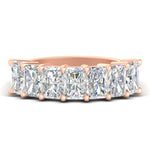 Load image into Gallery viewer, 4-carat-radiant-cut-wedding-anniversary-ring-in-rose-gold-FD8008RAB-4.00CT-NL-RG
