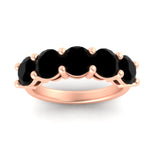 Load image into Gallery viewer, 4-carat-round-black-diamond-colored-anniversary-wedding-band-in-rose-gold-FDENS141ROBGBLACKANGLE5-4.00CT-NL-RG-GS
