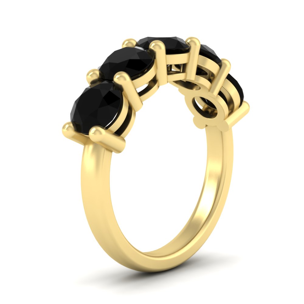 4-carat-round-black-diamond-colored-anniversary-wedding-band-in-yellow-gold-FDENS141ROBGBLACKANGLE2-4.00CT-NL-YG-GS