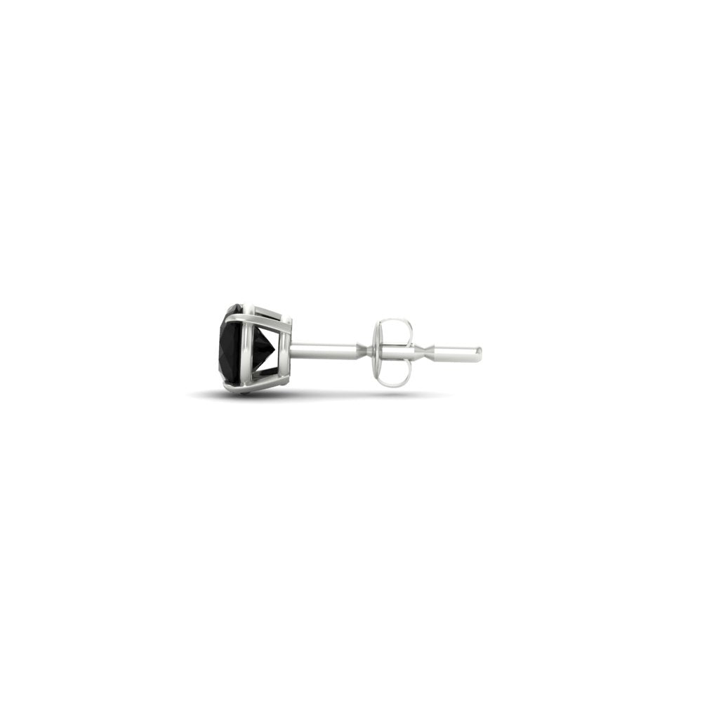4 Carat Round Cut Single Stud Earring For Man