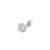Load image into Gallery viewer, 4 Carat Round Cut Single Stud Earring For Man