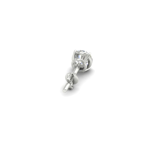 4 Carat Round Cut Single Stud Earring For Man