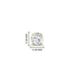 Load image into Gallery viewer, 4 Carat Round Cut Single Stud Earring For Man
