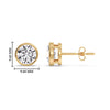 Load image into Gallery viewer, 4-carat-round-cut-stud-bezel-set-earring-in-yellow-gold-FDEAR10516ROANGLE2-4.00-CT-NL-YG-HW.jpg?v=1768907354