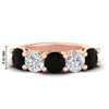 Load image into Gallery viewer, 4-carat-round-diamond-and-black-diamond-anniversary-wedding-band-in-rose-gold-FDENS141ROBGBLACK-4.00CT-NL-RG-HW