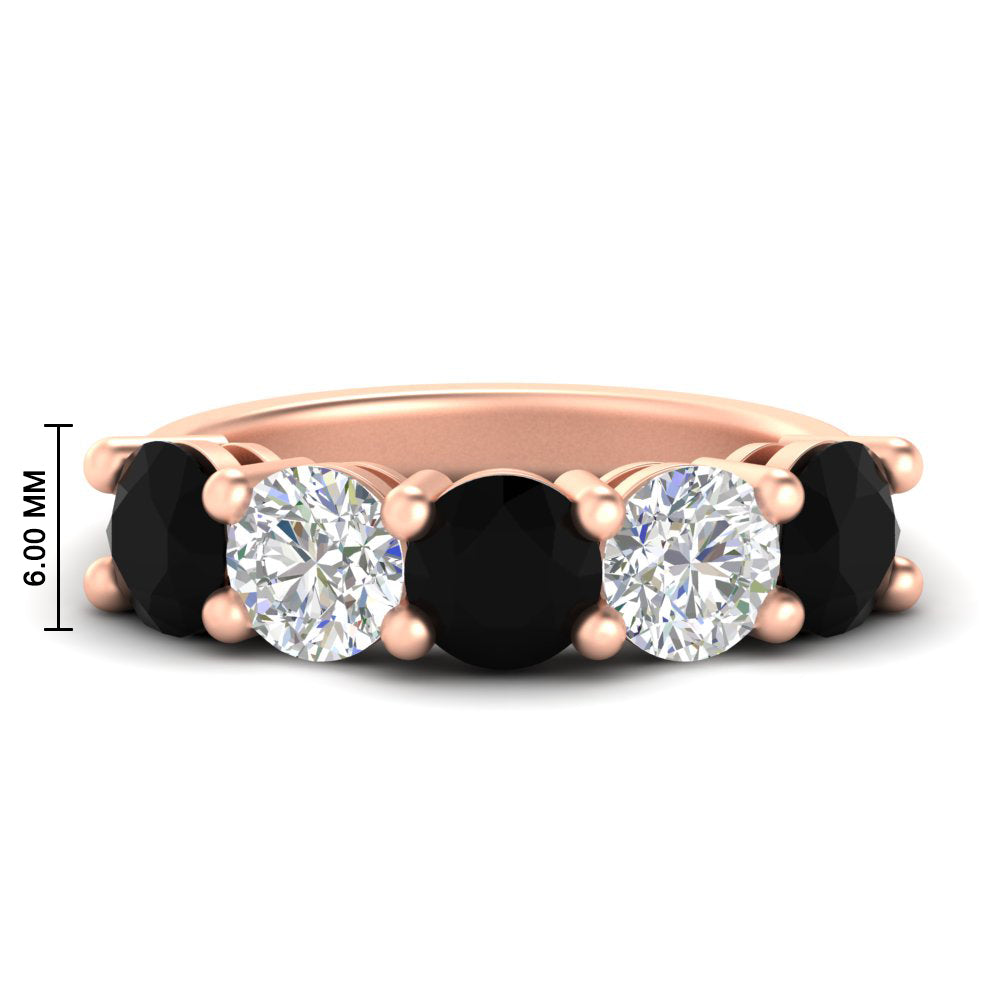 4-carat-round-diamond-and-black-diamond-anniversary-wedding-band-in-rose-gold-FDENS141ROBGBLACK-4.00CT-NL-RG-HW