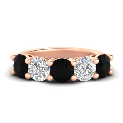 4-carat-round-diamond-and-black-diamond-anniversary-wedding-band-in-rose-gold-FDENS141ROBGBLACK-4.00CT-NL-RG