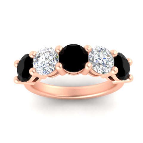 4-carat-round-diamond-and-black-diamond-anniversary-wedding-band-in-rose-gold-FDENS141ROBGBLACKANGLE5-4.00CT-NL-RG
