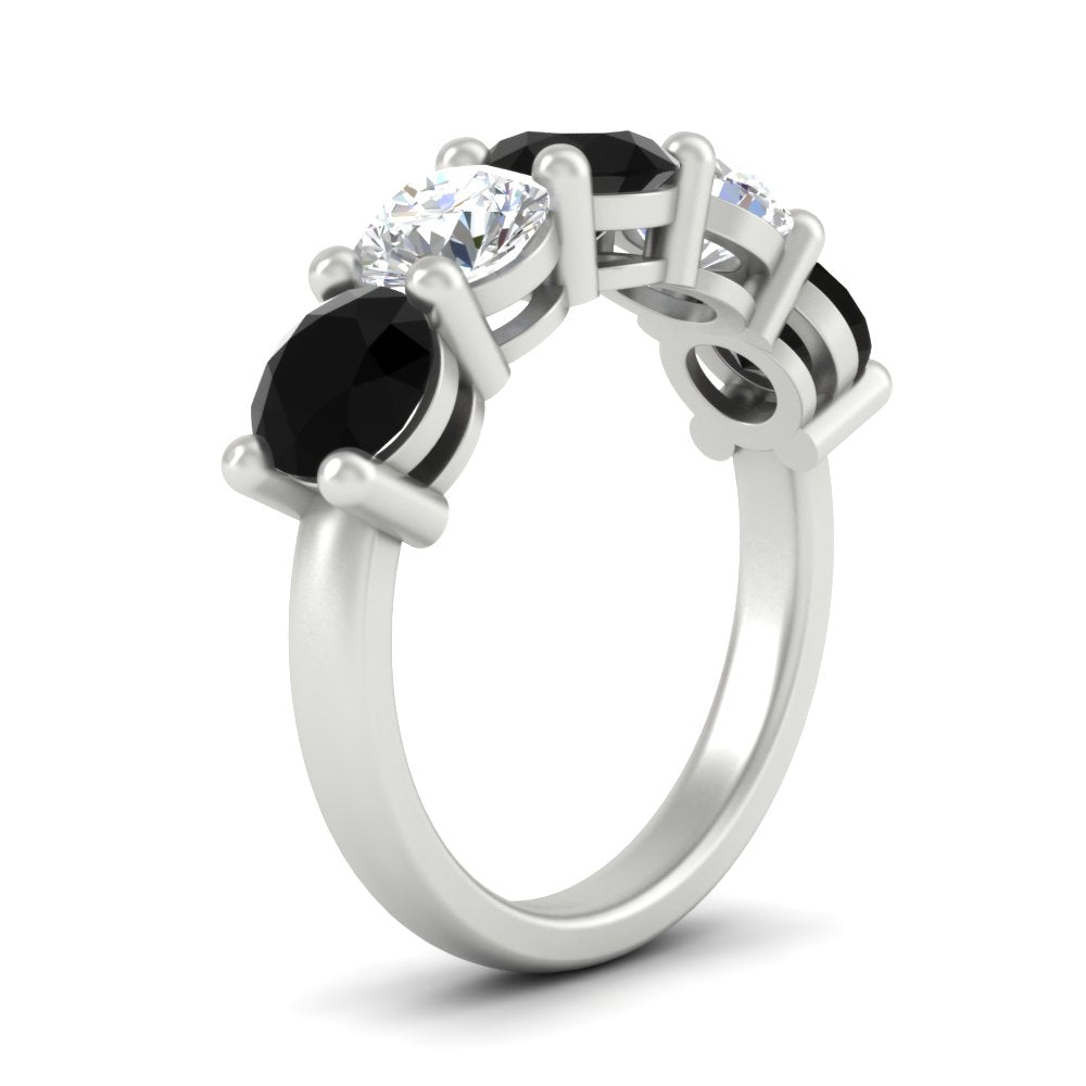 4-carat-round-diamond-and-black-diamond-anniversary-wedding-band-in-white-gold-FDENS141ROBGBLACKANGLE2-4.00CT-NL-WG
