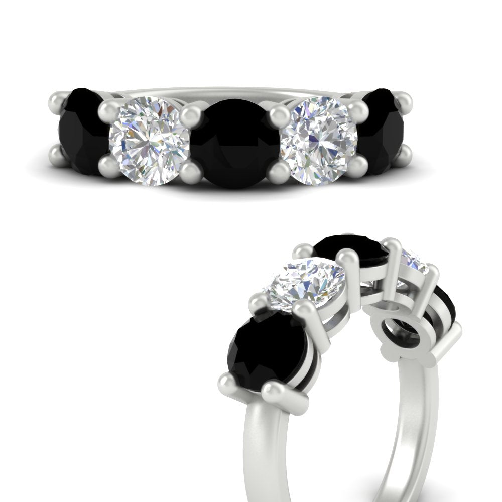 4-carat-round-diamond-and-black-diamond-anniversary-wedding-band-in-white-gold-FDENS141ROBGBLACKANGLE3-4.00CT-NL-WG