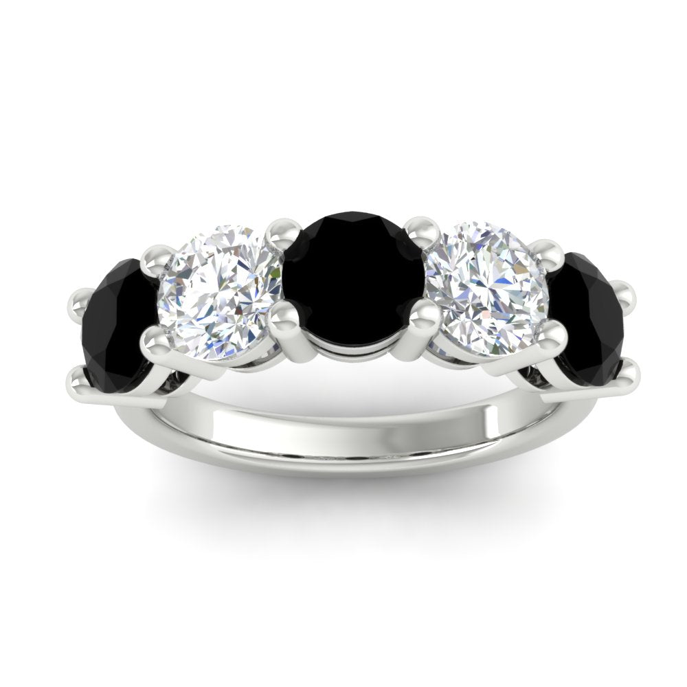 4-carat-round-diamond-and-black-diamond-anniversary-wedding-band-in-white-gold-FDENS141ROBGBLACKANGLE5-4.00CT-NL-WG