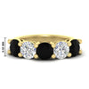 Load image into Gallery viewer, 4-carat-round-diamond-and-black-diamond-anniversary-wedding-band-in-yellow-gold-FDENS141ROBGBLACK-4.00CT-NL-YG-HW