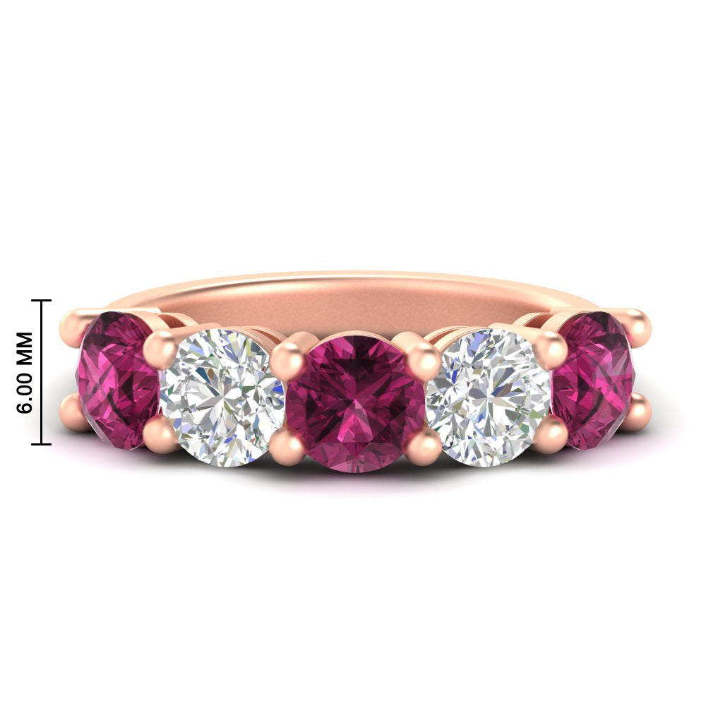 4-carat-round-diamond-and-pink-sapphire-anniversary-wedding-band-in-rose-gold-FDENS141ROBGSADRPI-4.00CT-NL-RG-HW