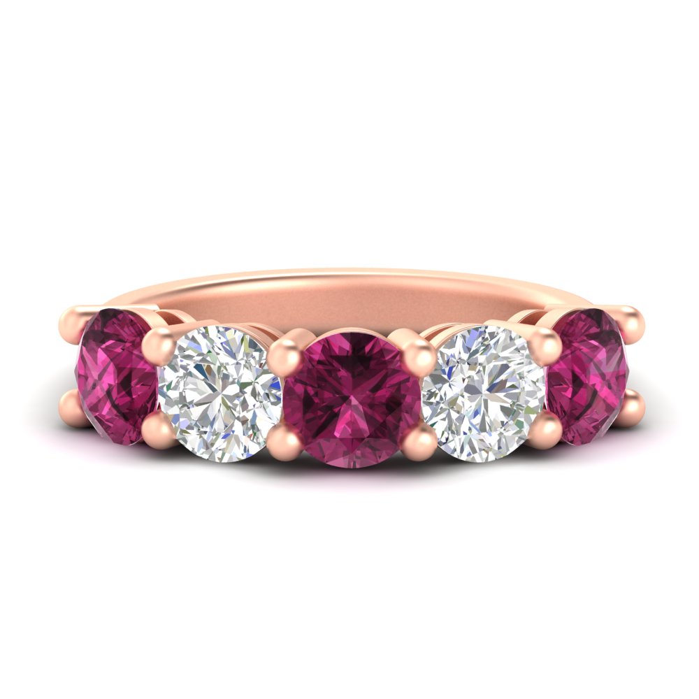 4-carat-round-diamond-and-pink-sapphire-anniversary-wedding-band-in-rose-gold-FDENS141ROBGSADRPI-4.00CT-NL-RG