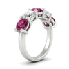 Load image into Gallery viewer, 4-carat-round-diamond-and-pink-sapphire-anniversary-wedding-band-in-white-gold-FDENS141ROBGSADRPIANGLE2-4.00CT-NL-WG