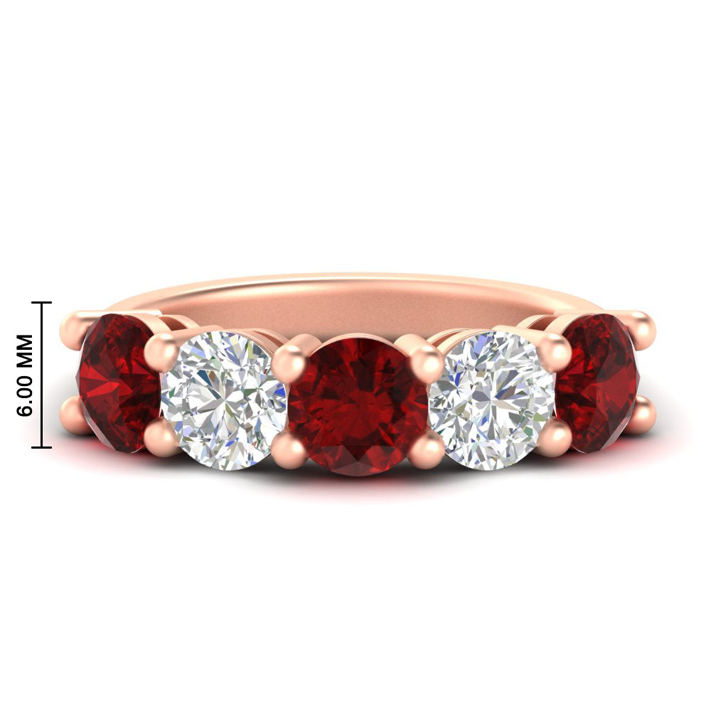 4-carat-round-diamond-and-ruby-anniversary-wedding-band-in-rose-gold-FDENS141ROBGRUDR-4.00CT-NL-RG-HW