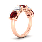 Load image into Gallery viewer, 4-carat-round-diamond-and-ruby-anniversary-wedding-band-in-rose-gold-FDENS141ROBGRUDRANGLE2-4.00CT-NL-RG
