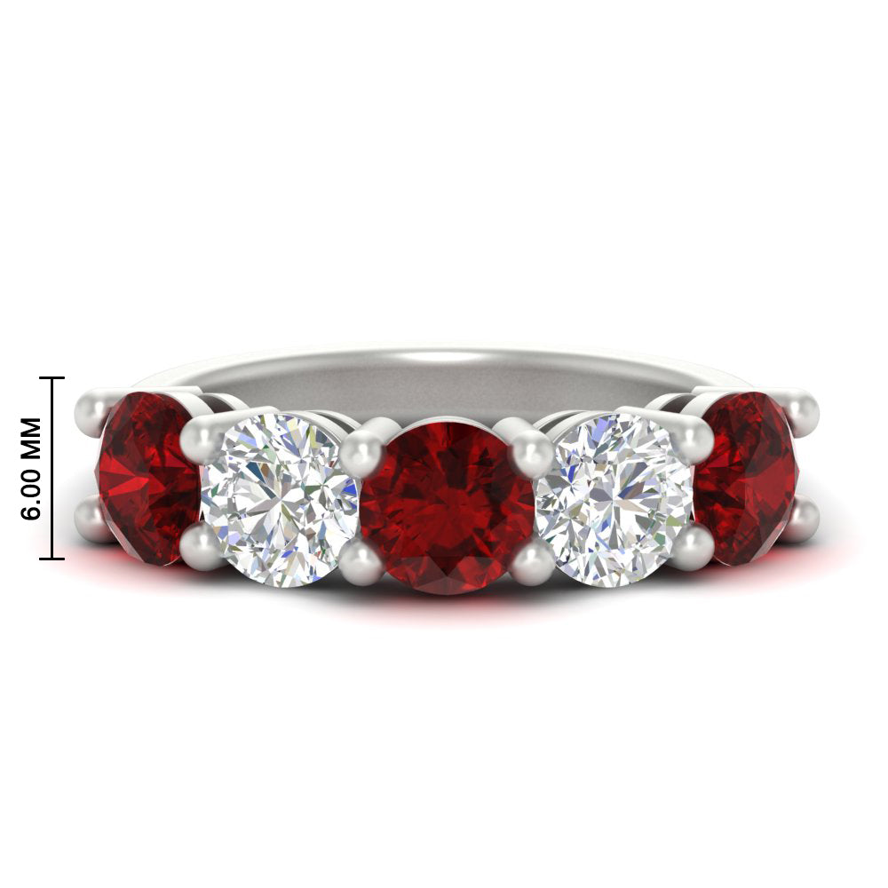 4-carat-round-diamond-and-ruby-anniversary-wedding-band-in-white-gold-FDENS141ROBGRUDR-4.00CT-NL-WG-HW