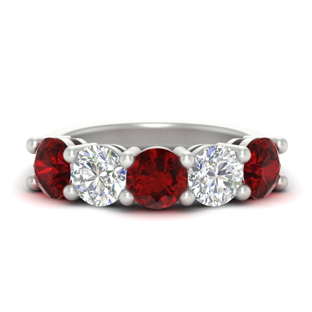 4-carat-round-diamond-and-ruby-anniversary-wedding-band-in-white-gold-FDENS141ROBGRUDR-4.00CT-NL-WG