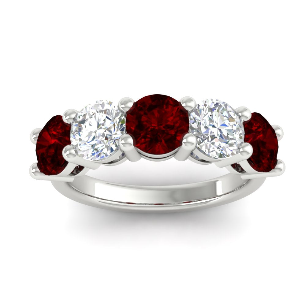 4-carat-round-diamond-and-ruby-anniversary-wedding-band-in-white-gold-FDENS141ROBGRUDRANGLE5-4.00CT-NL-WG