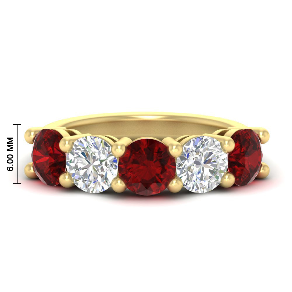 4-carat-round-diamond-and-ruby-anniversary-wedding-band-in-yellow-gold-FDENS141ROBGRUDR-4.00CT-NL-YG-HW