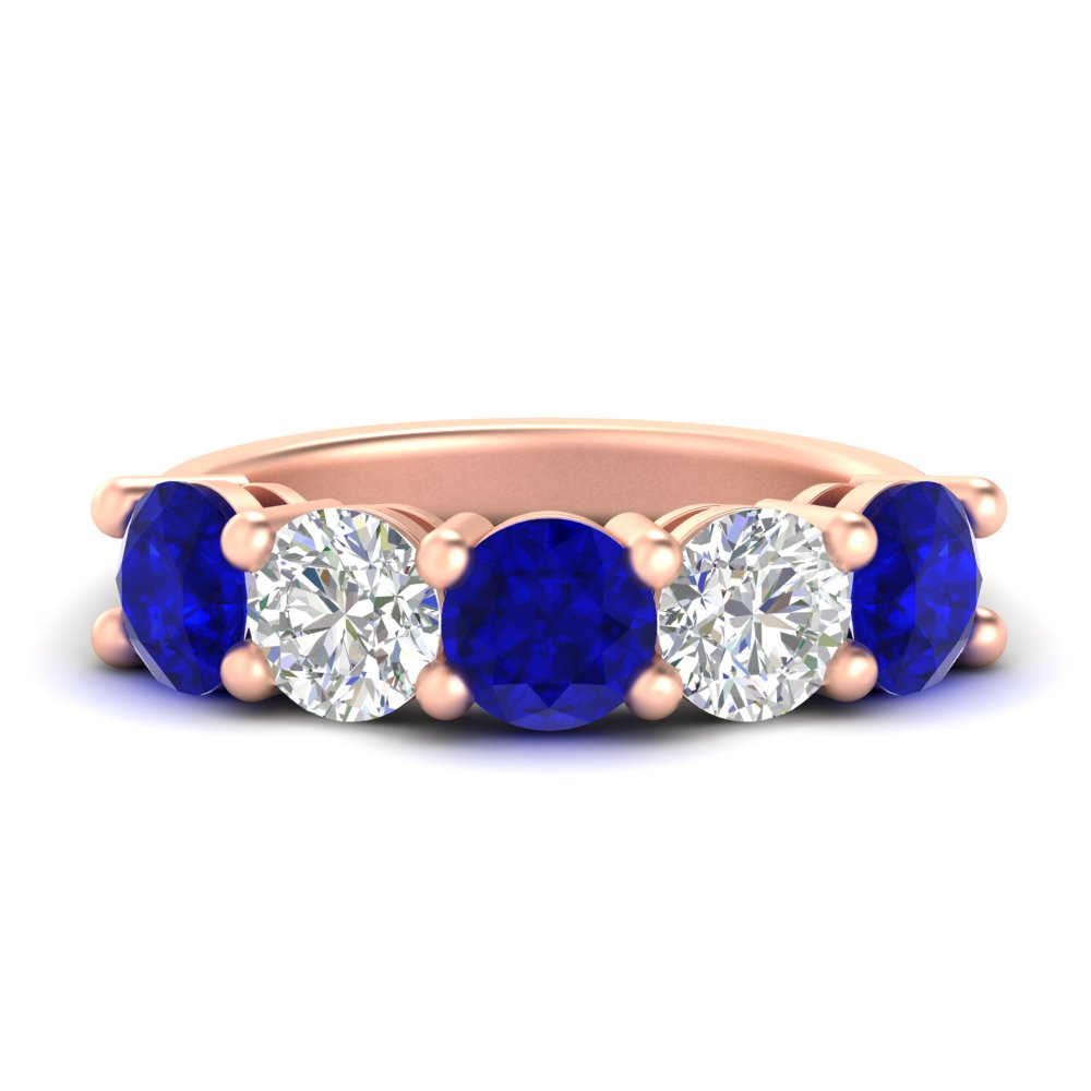 4-carat-round-diamond-and-sapphire-anniversary-wedding-band-in-rose-gold-FDENS141ROBGSABL-4.00CT-NL-RG