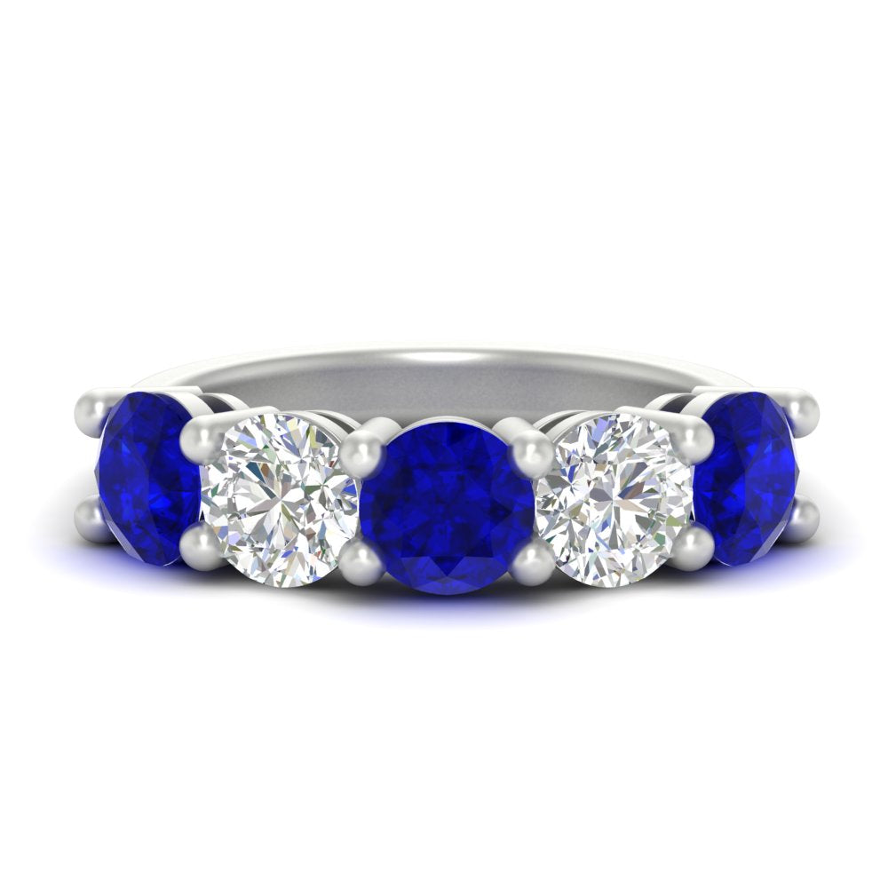 4-carat-round-diamond-and-sapphire-anniversary-wedding-band-in-white-gold-FDENS141ROBGSABL-4.00CT-NL-WG