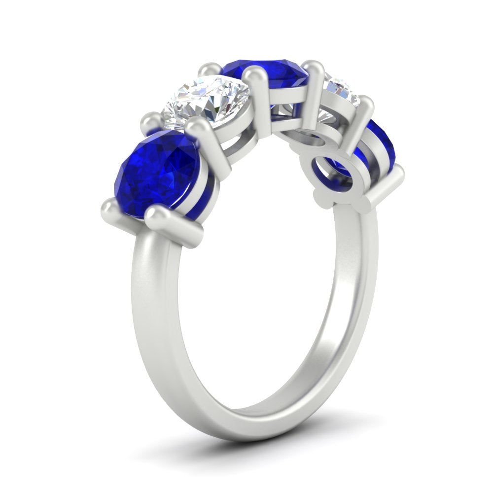 4-carat-round-diamond-and-sapphire-anniversary-wedding-band-in-white-gold-FDENS141ROBGSABLANGLE2-4.00CT-NL-WG